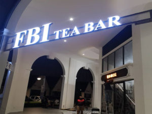 FBI Tea Bar Main Signboard