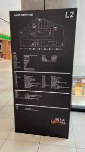 Shopping Mall Directional Signage