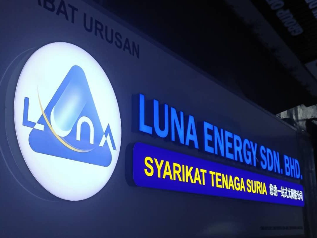 3D illuminated channel letter signboard with logo lightbox by A&T JB