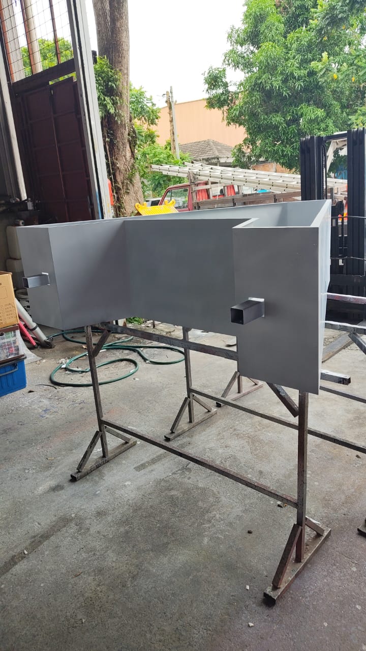 DAYONE letter iron structure internal frame fabrication A&T factory Ulu Tiram JB